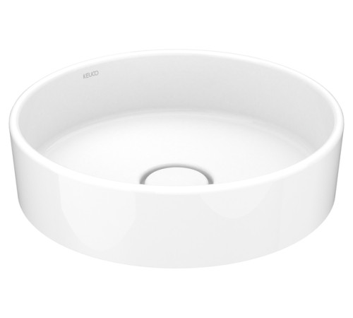 Умывальник керамический KEUCO Stageline D 400 мм без перелива белый 32880310400