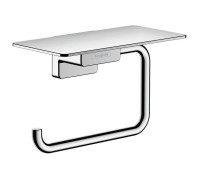 Держатель для туалетной бумаги hansgrohe AddStoris с полкой хром 41772000