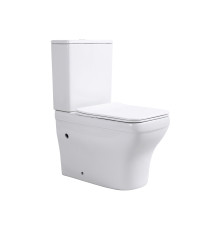 Унитаз-компакт напольный безободковый Aquatek Амадео горизонтальный выпуск сиденье микролифт AQ2914-00