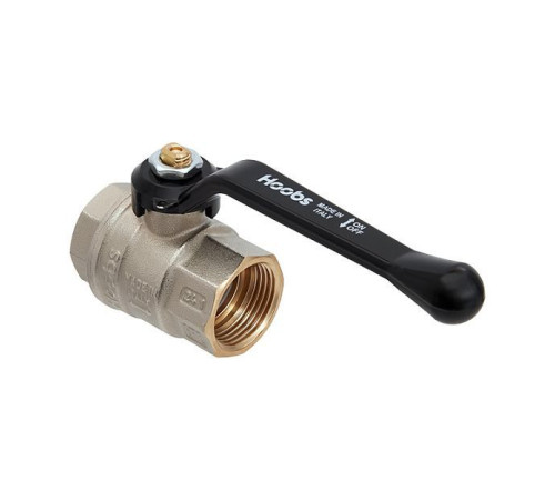 Кран шаровой HOOBS ORION ВР/ВР 1/2 ручка-рычаг черный 15102H