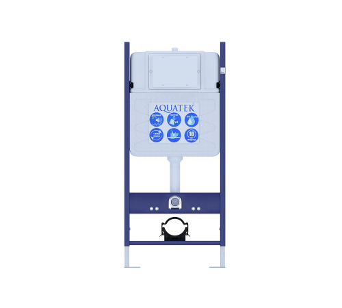 Инсталляция для подвесного унитаза Aquatek ECO Standart 50 со звукоизоляционной прокладкой INS-0000014