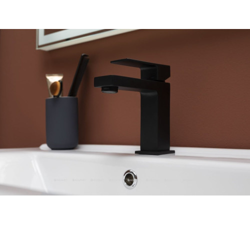 Смеситель для раковины Paffoni ELLE без донного клапана черный матовый EL071NO