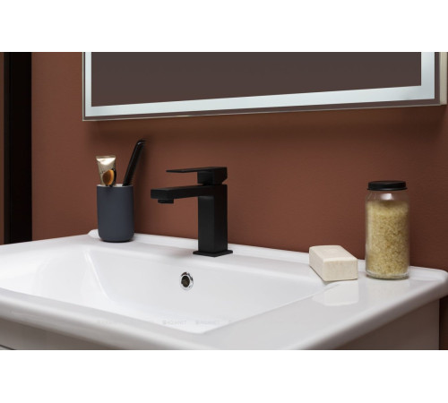 Смеситель для раковины Paffoni ELLE без донного клапана черный матовый EL071NO