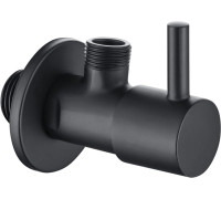 Угловой переходник Aquanet матовый черный AQ2450MB