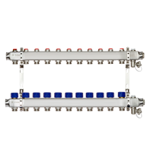 Комплект коллекторов Ридан SSM-11R set 11 контуров с кронштейнами 088U0981R