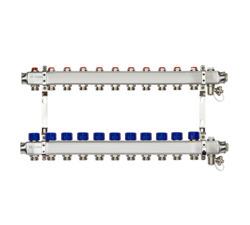 Комплект коллекторов Ридан SSM-11R set 11 контуров с кронштейнами 088U0981R