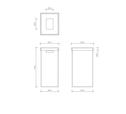 Корзина для полотенец Decor Walther Brownie AWB искусственная кожа песочный 0937547