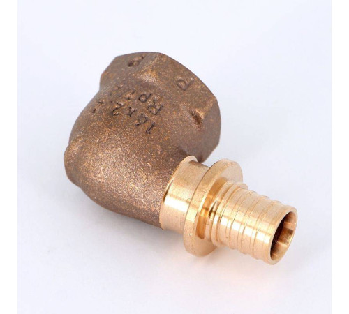 Угольник-переходник REHAU RAUTITAN RX+ 16х1/2 ВР бронза 456353