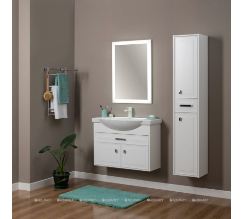 Зеркало Aquanet Монро 65x80 LED белый матовый 00243584