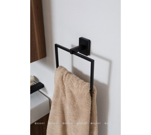 Держатель для полотенца кольцо Aquanet 6580MB черный матовый 6580MB