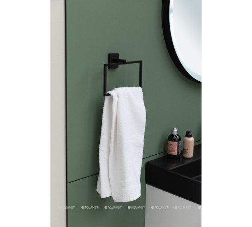Держатель для полотенца кольцо Aquanet 6580MB черный матовый 6580MB
