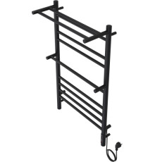 Полотенцесушитель электрический Aquatek Альфа П10 500х900 мм черный муар AQ EL RRP1090BL