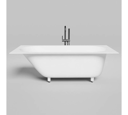 Ванна встраиваемая Salini Ornella 170х80х60 см S-Stone белый матовый комплект 102424M