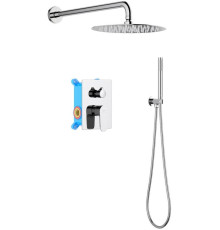 Душевой комплект 3 в 1 Aquanet Oberon 2 режима хром AQ1272CR