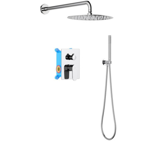 Душевой комплект 3 в 1 Aquanet Oberon 2 режима хром AQ1272CR