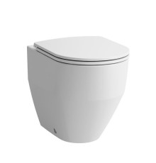 Унитаз напольный Laufen Pro 36х53х43 см приставной безободковый белый 8.2295.6.000.000.1