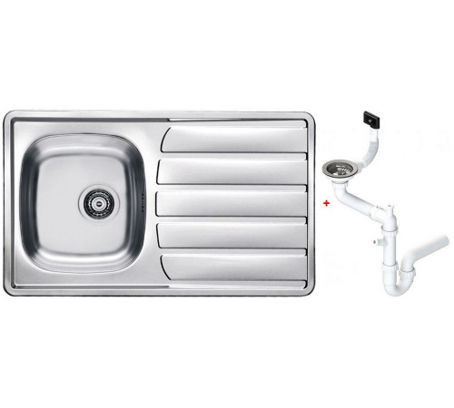 Мойка кухонная Alveus Zoom 30 врезная оборачиваемая 860х500х160 мм с сифоном 1098773