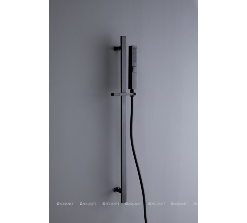 Душевая стойка Allen Brau INFINITY 800 мм ручной душ 3 режима черный матовый 5.21013-31