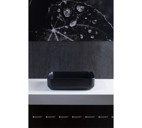 Раковина накладная Allen Brau FANTASY Quad 500x360 мм черный матовый 4.11021.31