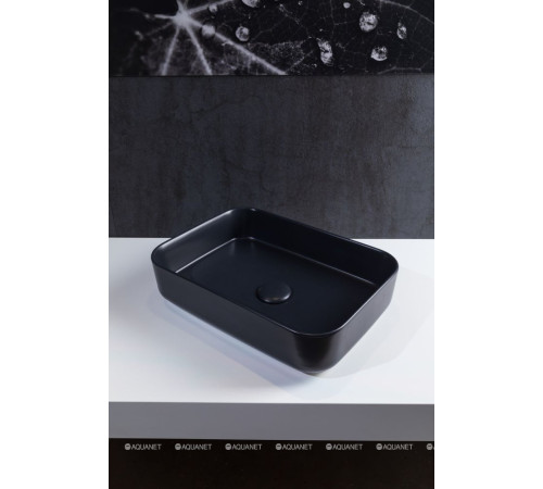 Раковина накладная Allen Brau FANTASY Quad 500x360 мм черный матовый 4.11021.31