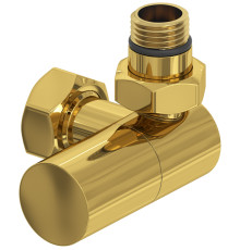 Вентиль регулировки температуры Сунержа 3D правый цилиндр G 1/2 x G 3/4 золото глянцевое 03-1403-1234