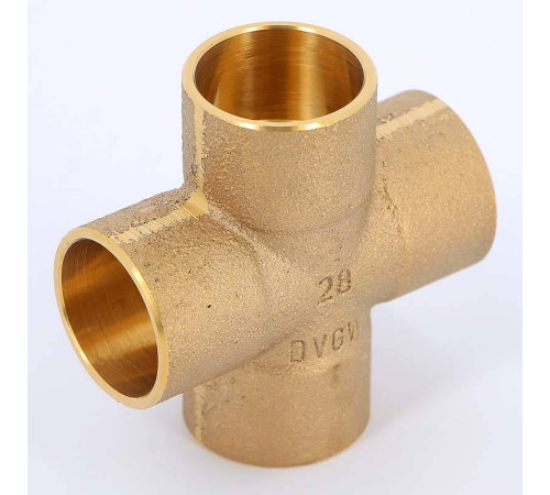 Крестовина под пайку Viega 28 мм медная 135508