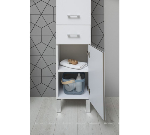 Пенал напольный Aquanet Верона 35 белый матовый 00272426