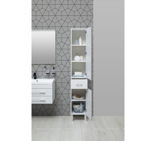 Пенал напольный Aquanet Верона 35 белый матовый 00272426