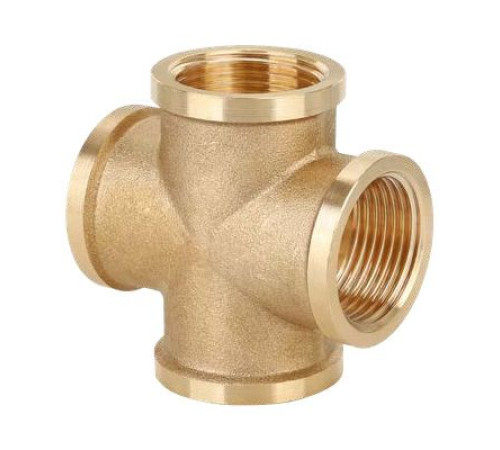 Крестовина резьбовая латунная Smart Install 1 ВВВВ 52643S