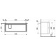 Тумба с раковиной Laufen Kartell 118х45х60 см 2 ящика полка справа белый матовый 8.1333.2.000.108.1/4.0764.8.033.640.1