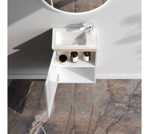 Тумба под раковину подвесная AM.PM X-Joy 45 см 1 дверца белый глянец M85AFHX0451WG