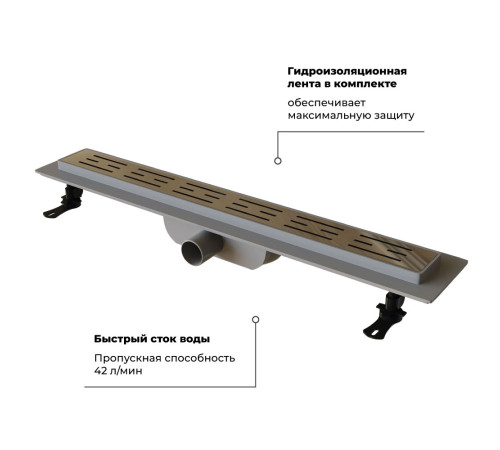 Душевой лоток RGW Drain Leo-10 600 мм 60211060-01
