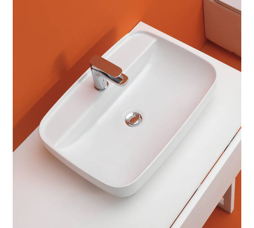 Раковина накладная Kerasan Tribeca 60х43 см 1 отверстие белый 514001