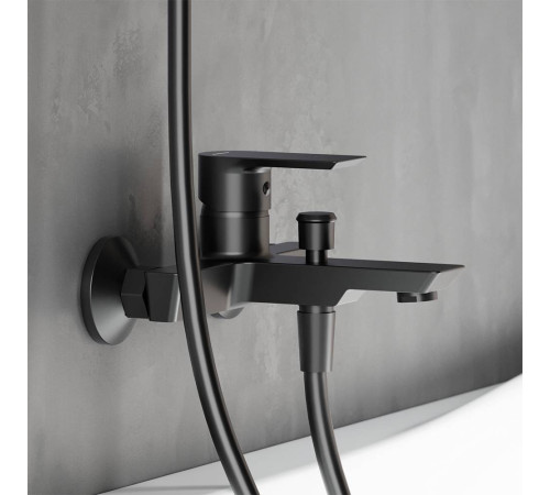 Смеситель для ванны и душа AM.PM Apollo матовый черный 471000300