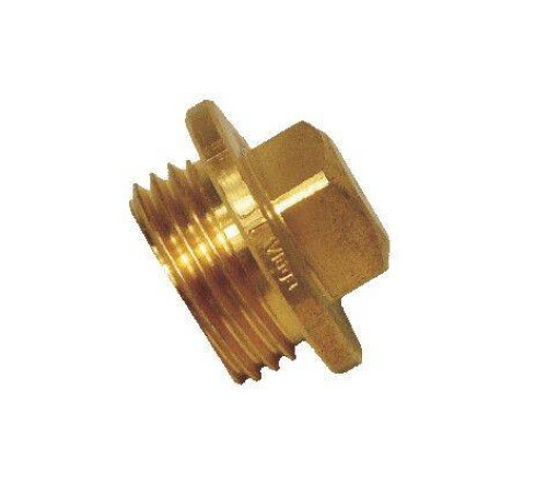 Заглушка с наружной резьбой Viega 3/4 латунь с квадратом 101626