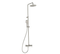 Душевая система со смесителем AQUAMET Ø250 мм излив никель шлифованный AQM8011BN