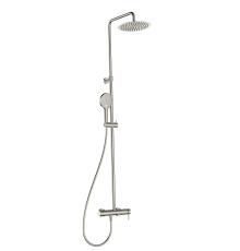 Душевая система со смесителем AQUAMET Ø250 мм излив никель шлифованный AQM8011BN