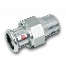 Сгон с плоским уплотнением Viega Sanpress 22 мм x 3/4 НР 124333G2234