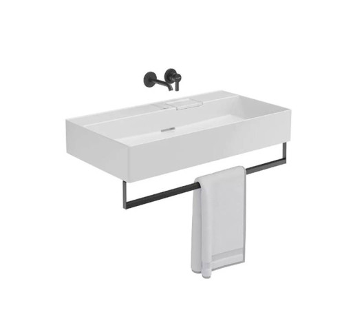 Раковина подвесная Kerama Marazzi Logica 90х48 см без отверстия белый глянец LO.wb.90.0