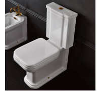 Унитаз-моноблок Kerasan Waldorf 68х40 см белый/бронза 411701/418101/750993/760393