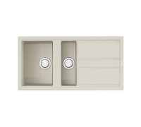 Кухонная мойка Omoikiri Kitagawa 100-2-WH Artceramic 100x51 см белый 4993803