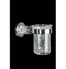 Стакан для зубных щеток подвесной Boheme Murano Cristal хром 10904-CRST-CH