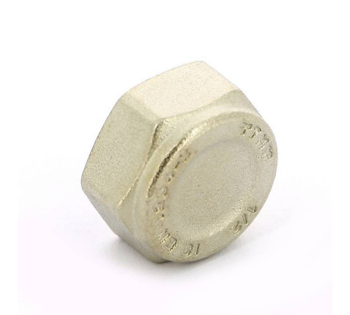 Заглушка латунная никелированная с внутренней резьбой Tiemme 1/2 1500200