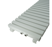 Радиатор стальной KZTO Quadrum 40 H 300 18 секций нижнее правое подключение Белый муар QUD40H30018RRAL1T104S9016