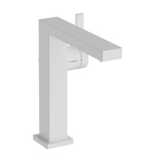 Смеситель для раковины Hansgrohe Tecturis E 150 Fine CoolStart с клапаном push-open матовый белый 73040700