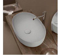 Раковина накладная Kerasan Nolita 60х40 см без отв. светло-серый 534359