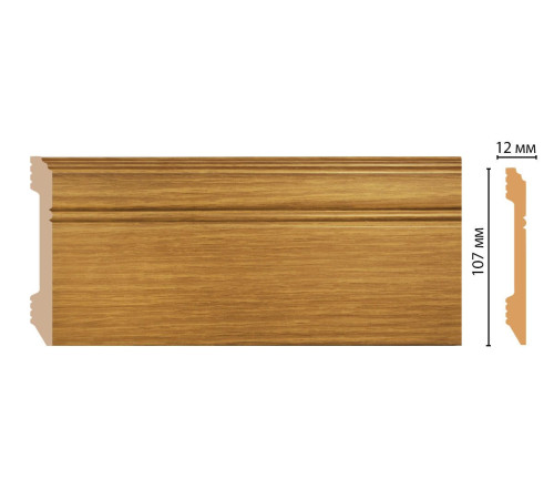 Плинтус напольный DECOMASTER D105-73 ДМ 107х12х2400 мм D105-73 ДМ