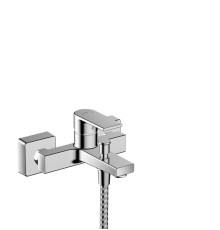 Смеситель для ванны hansgrohe Vernis Shape однорычажный внешний монтаж 2 режима расхода хром 71453000