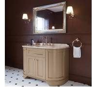 Комплект мебели Tiffany World York Nuovo 130 см напольный Pennellato Oro мрамор Diano 3 отв. YOR4130-PO/S53bi/YORM130-1/DNR/h2/3F