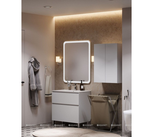 Шкаф подвесной Aquanet Вега 60 белый глянец 329128